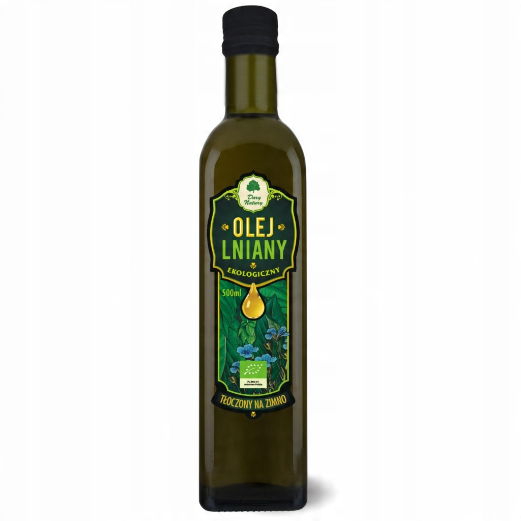 

Dary Natury- Olej Lniany Virgin Bio Eko 500 ml