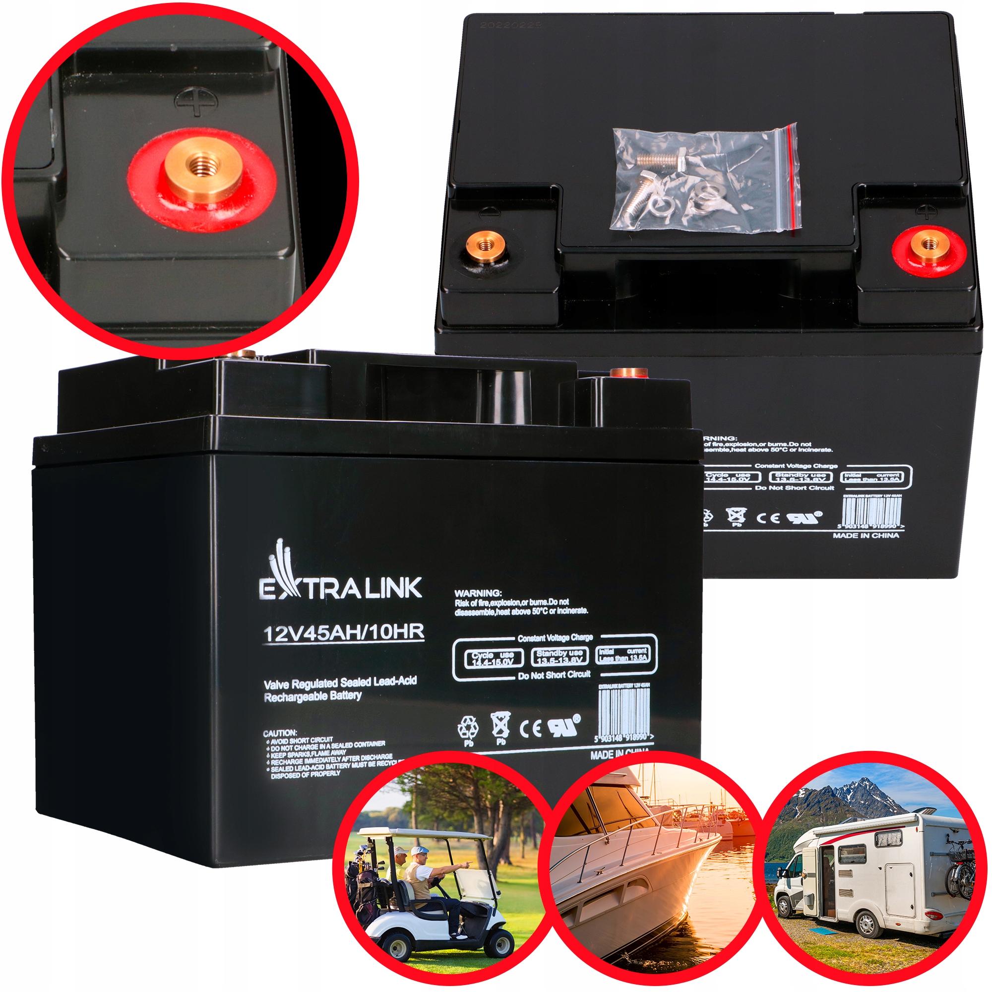 

Akumulator Agm 12V 45Ah Do Solar Ups Łódź Moc