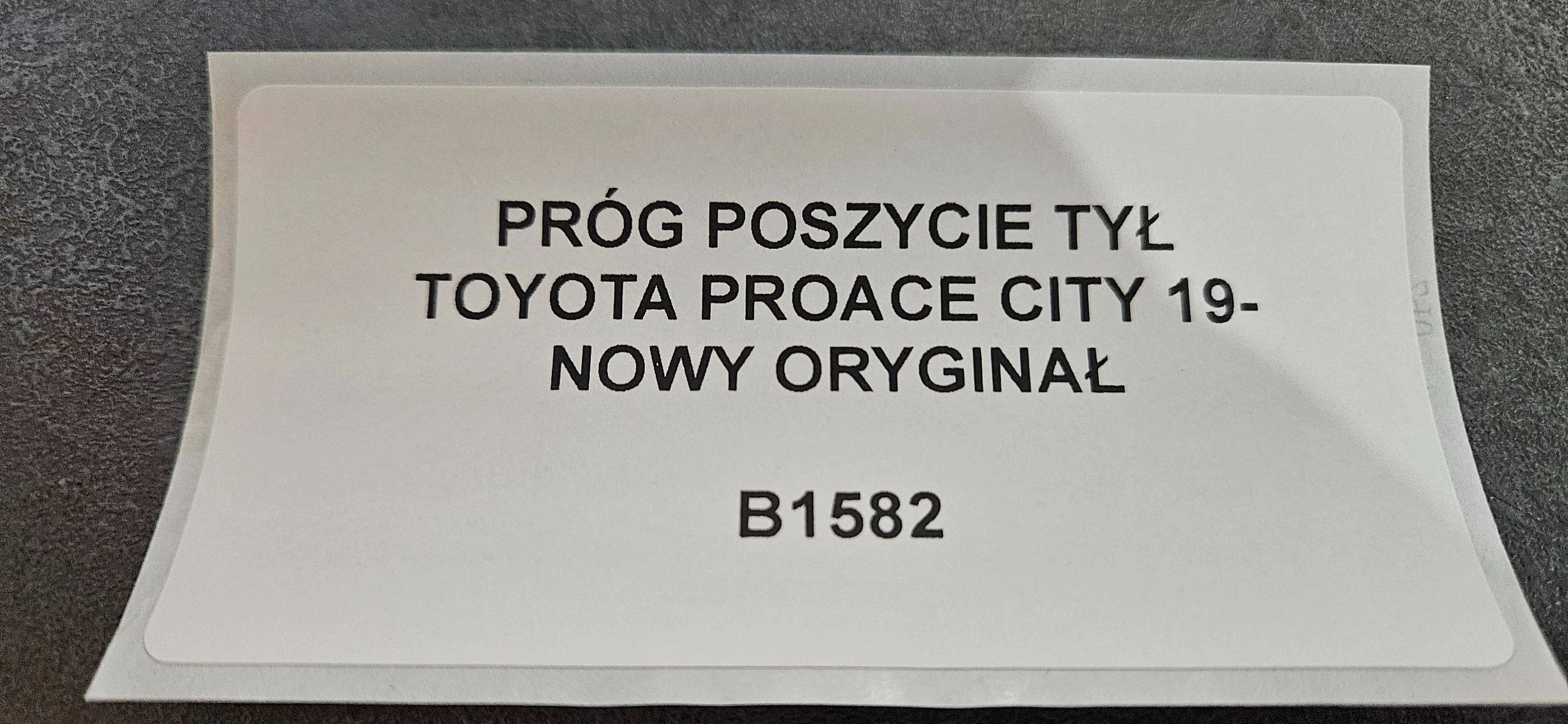threshold side rear part TOYOTA PROACE CITY 19- new original