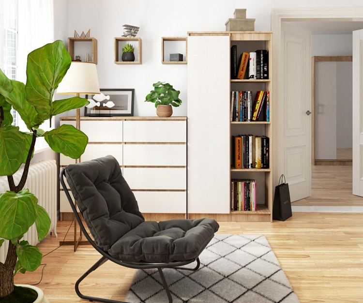 REGAŁ DO BIURA NA DOKUMENTY 8 PÓŁEK DRZWICZKI MAT Marka Elior