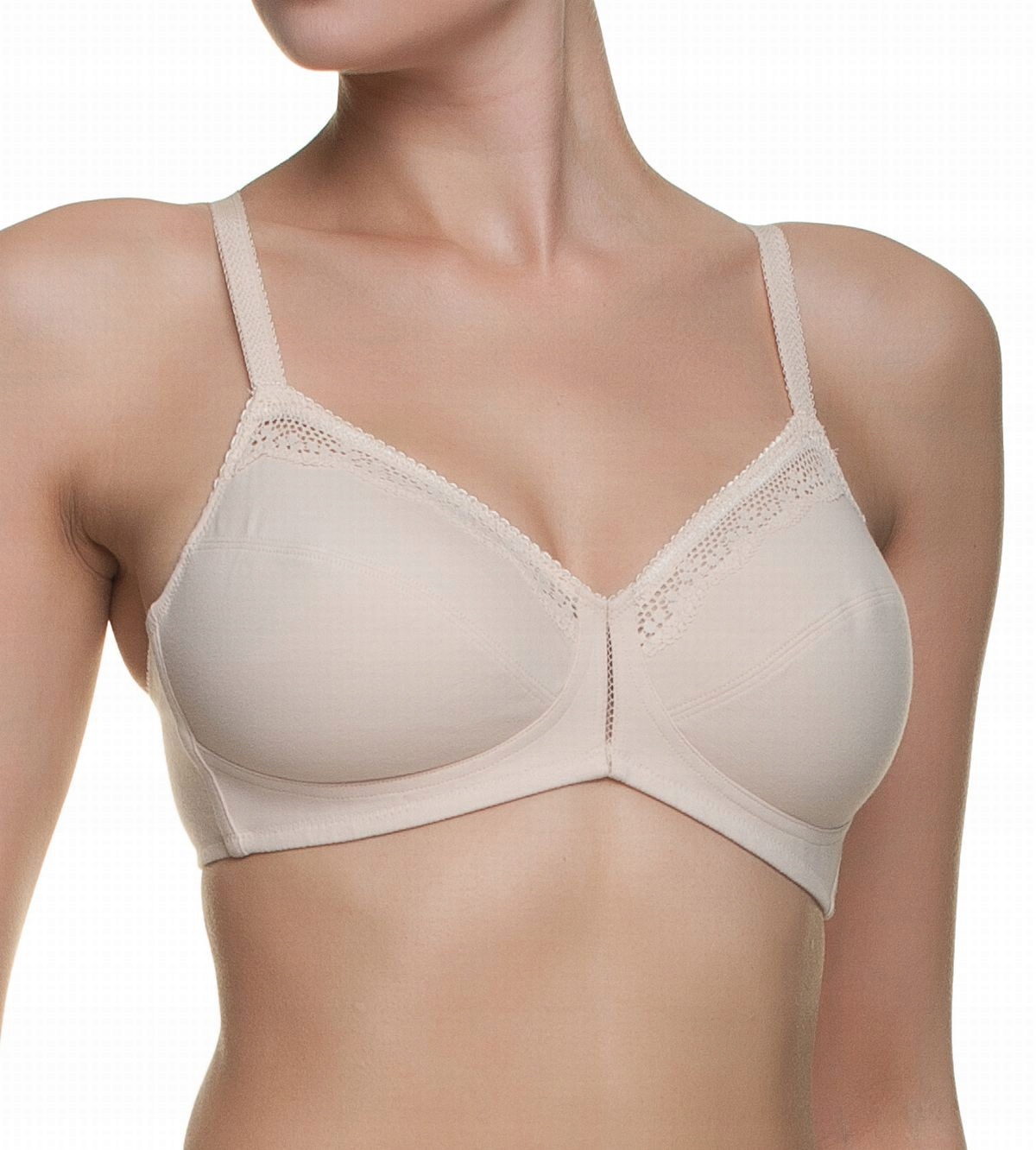Triumph biustonosz miękki beżowy Cotton Beauty N rozmiar 90C