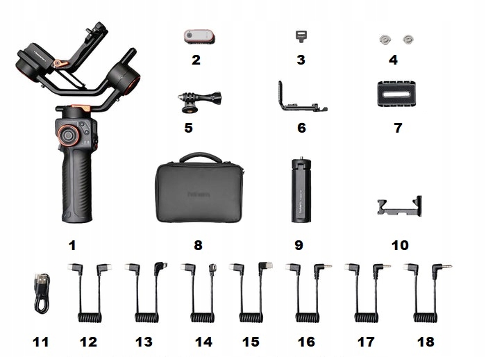 Gimbal Stabilizator Hohem iSteady MT2 + Lampa LED AI do Aparatu DSLR 1,2kg Model ISTEADY MT2 KIT
