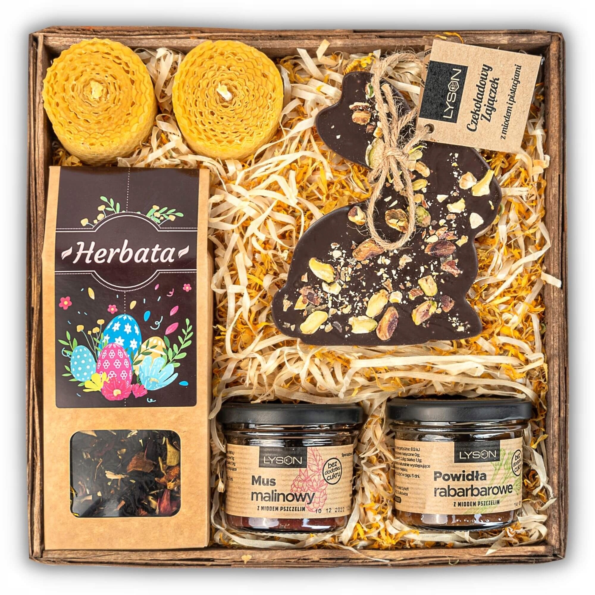 Levně Dárkový Koš na sladkosti dárek na Velikonoce