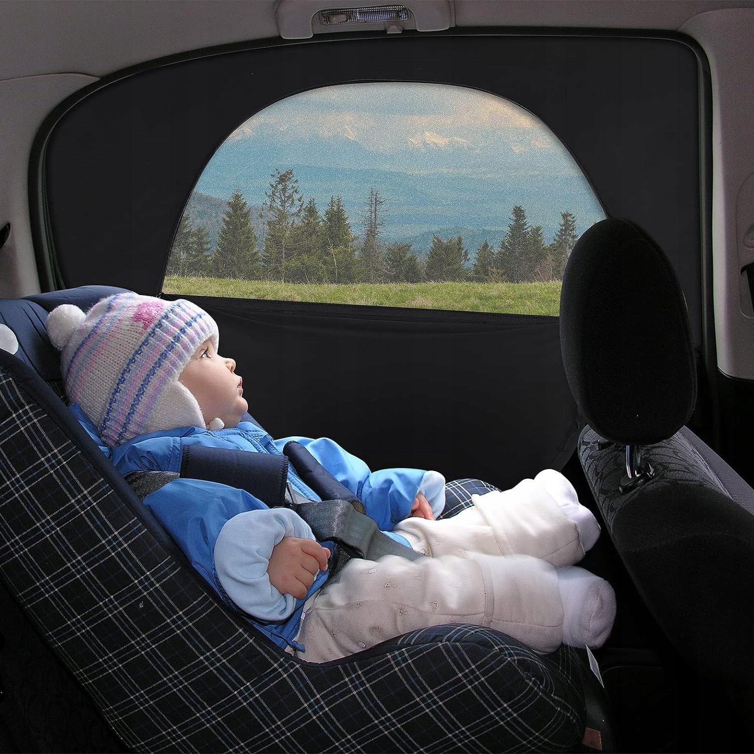 MOSKITIERA OSŁONA SAMOCHODOWA PRZECIWSŁONECZNA NA SZYBY AUTA 2szt Producent inny