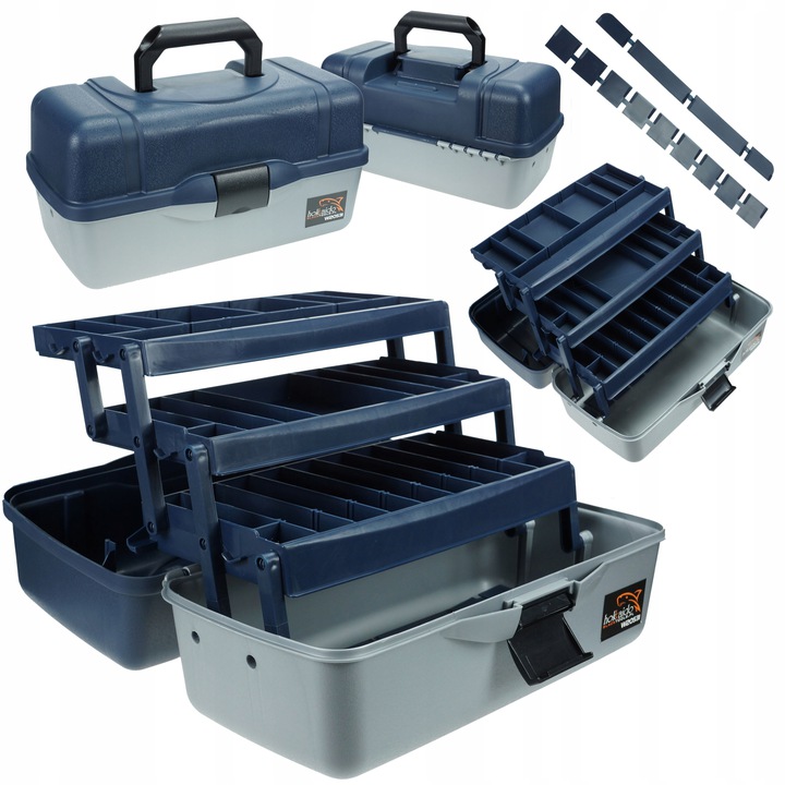 Skrzynka Wędkarska Hokkaido Z Przegródkami -pudełko Na Akcesoria