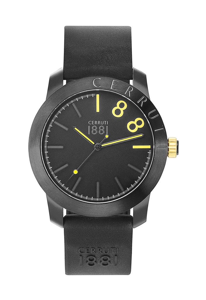 Cerruti 1881 Černá/Guma Ø44 mm CRA154SB02BK