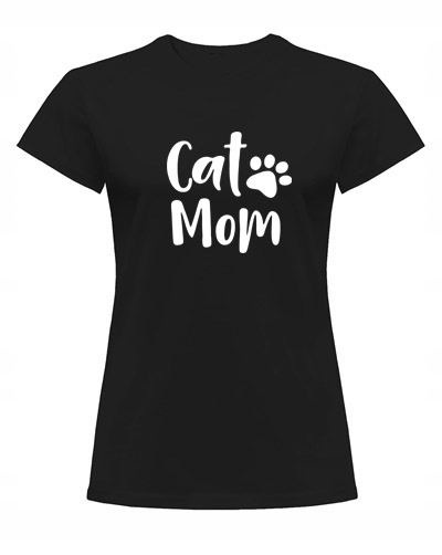 

Koszulka Damska Cat Mom, kocia mama, kot L