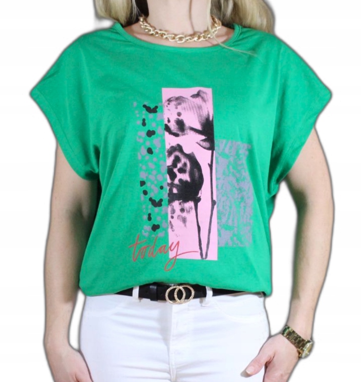 

Bluzka Koszulka T-shirt Nadruk Dużo Wzorów 2XL 44