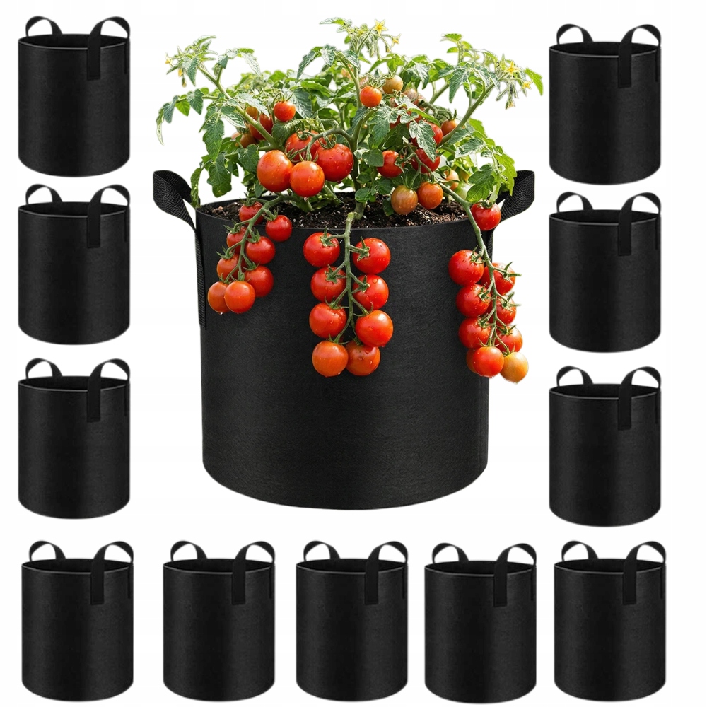 10X Worek Torba do sadzenia warzyw pomidory ziemniaki Doniczka 19L nowy