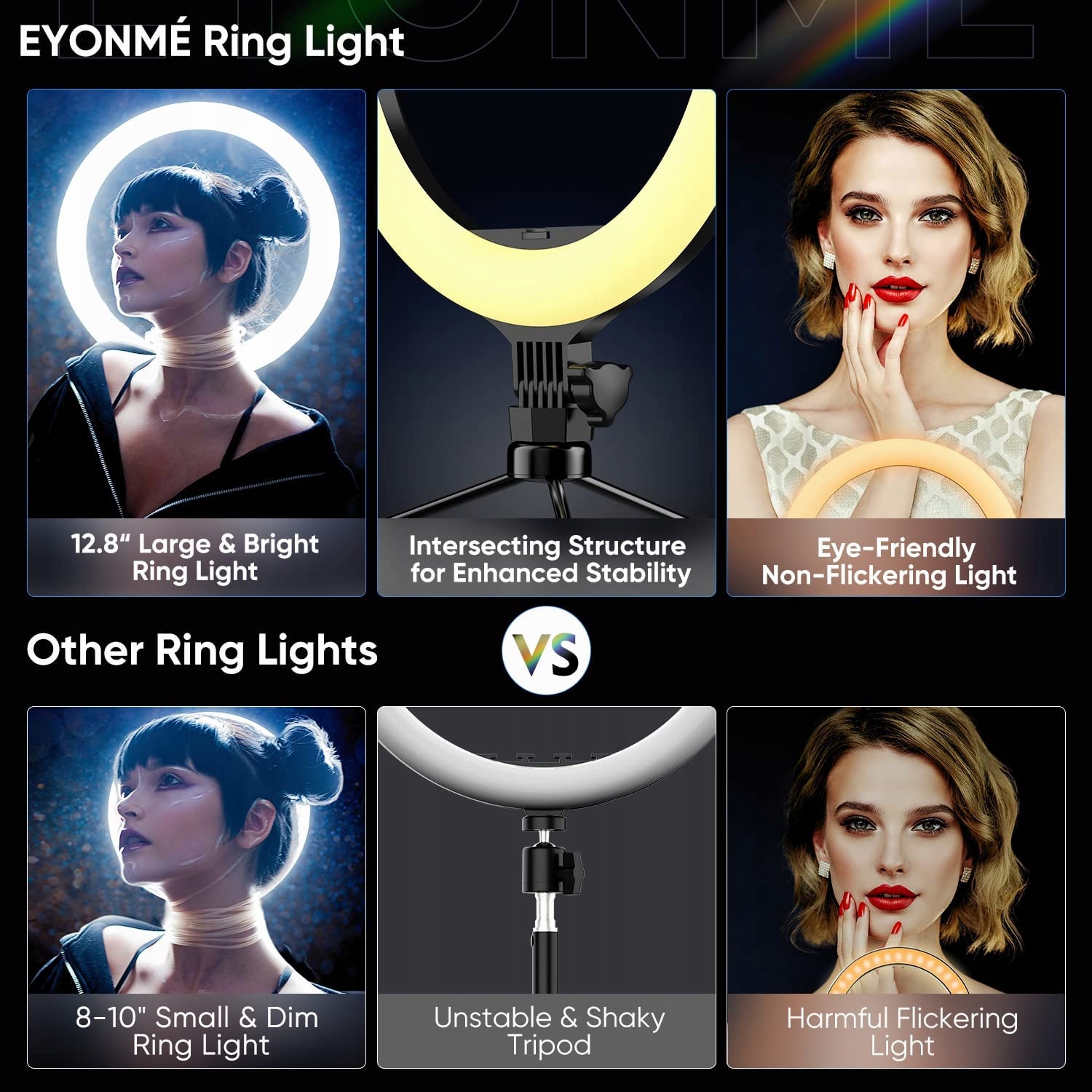 Lampa pierścieniowa LED RING 12,8 Selfie Makijaż Model LX-33
