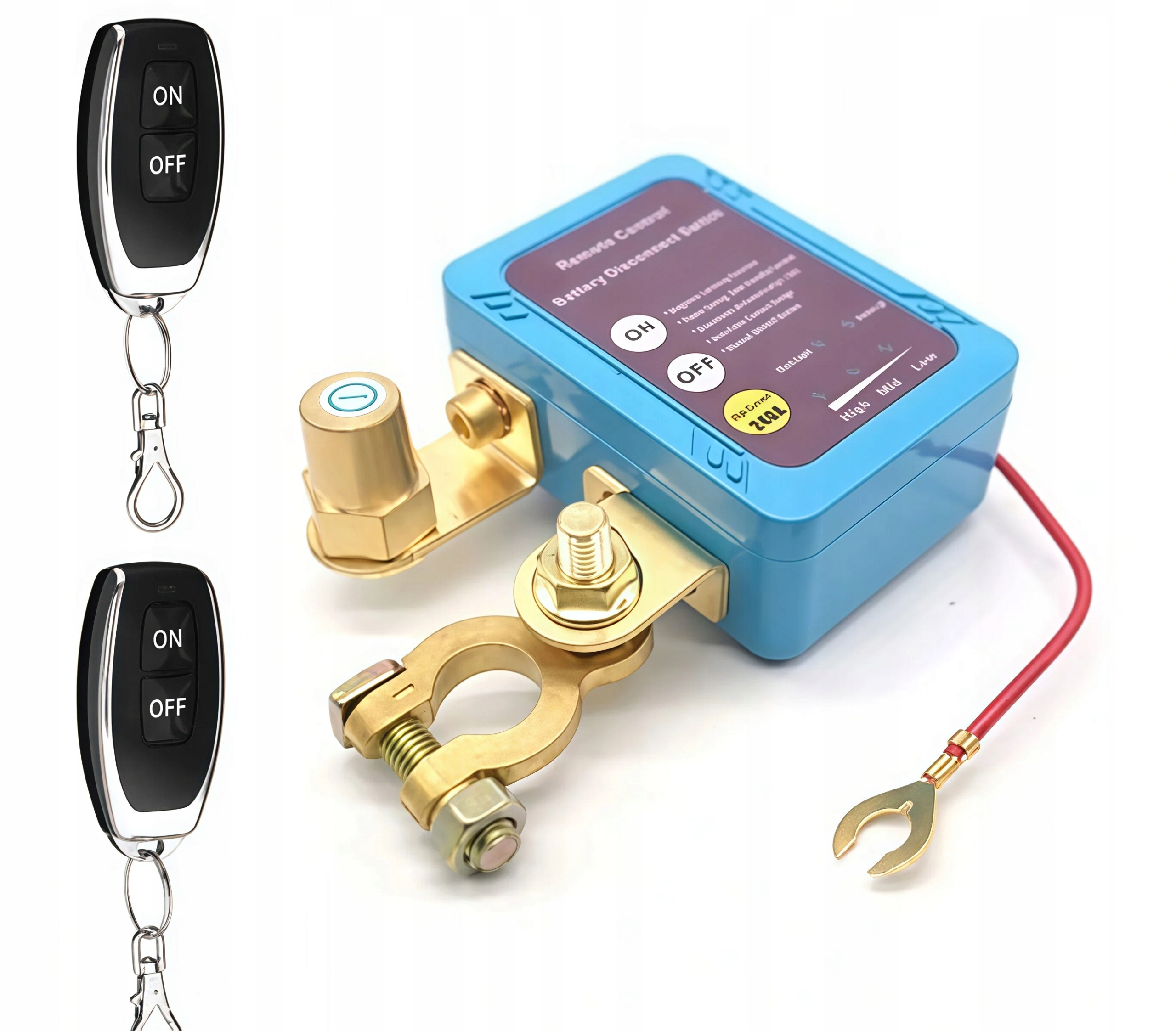 Přepínač Odpojení Baterie Pilotovaný 433.92 MHz 500A Ochrana Před