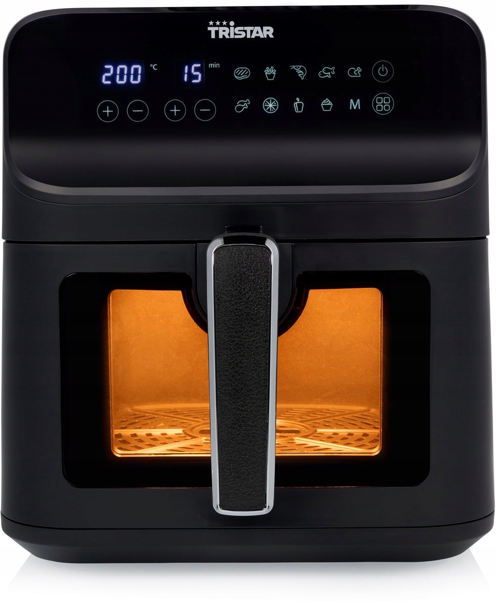 Supermoderní Digitální Fritéza bez tuku XXL Airfryer 6,2L okénko
