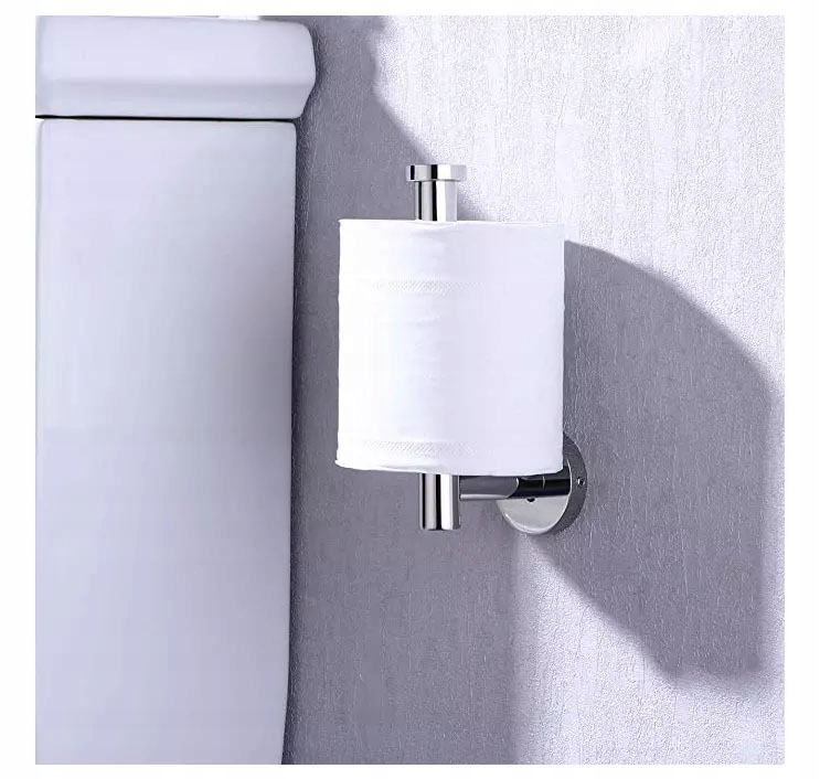 Uchwyt wieszak papier toaletowy srebro chrom Rodzaj ścienne