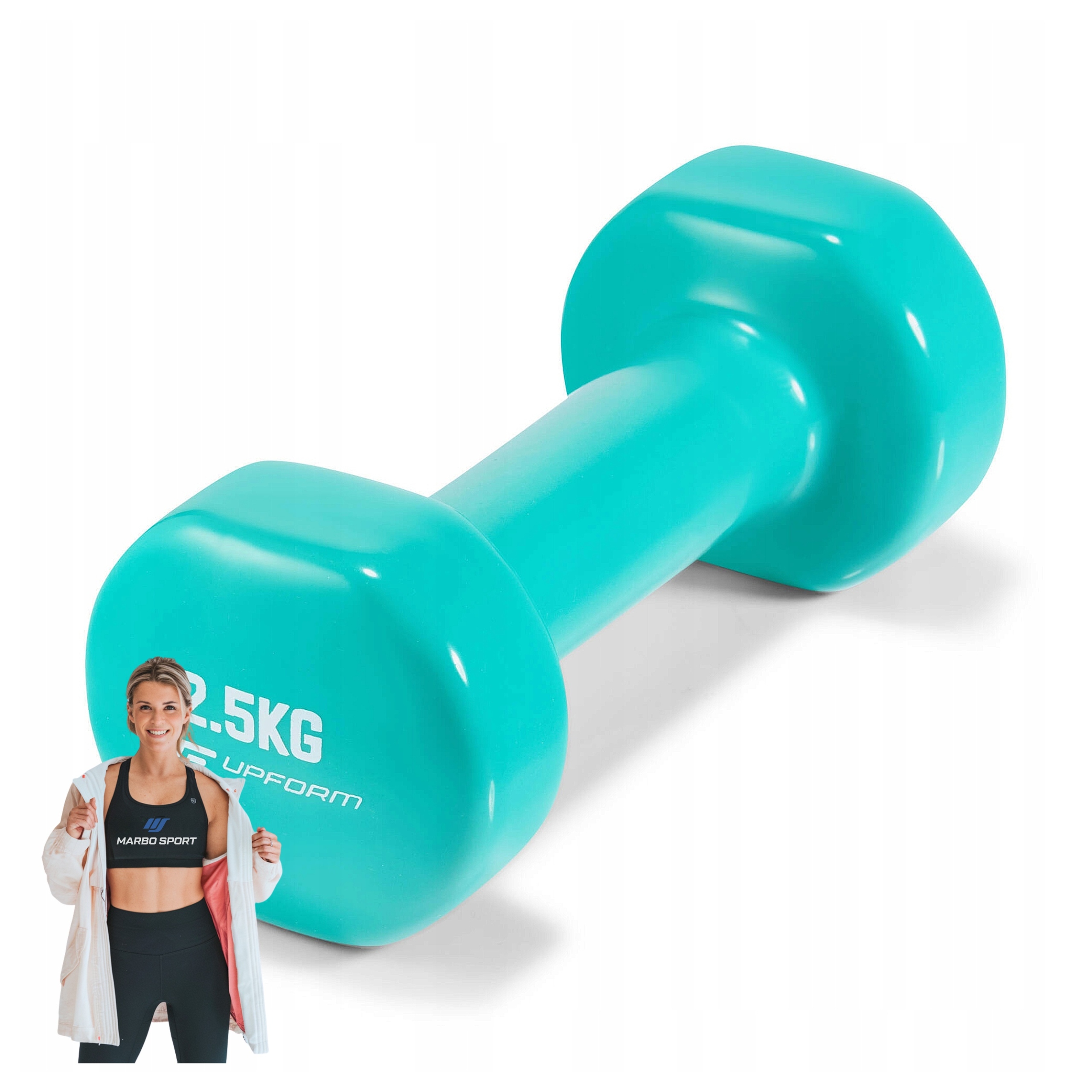 Vinylová činka UpForm fitness cvičení aerobik trénink domácí 2,5 kg