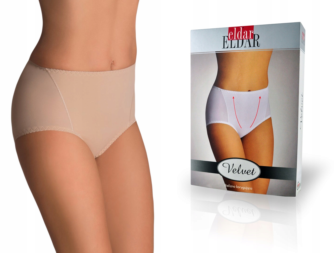 

figi wyszczuplające Beżowe - Eldar Velvet, M