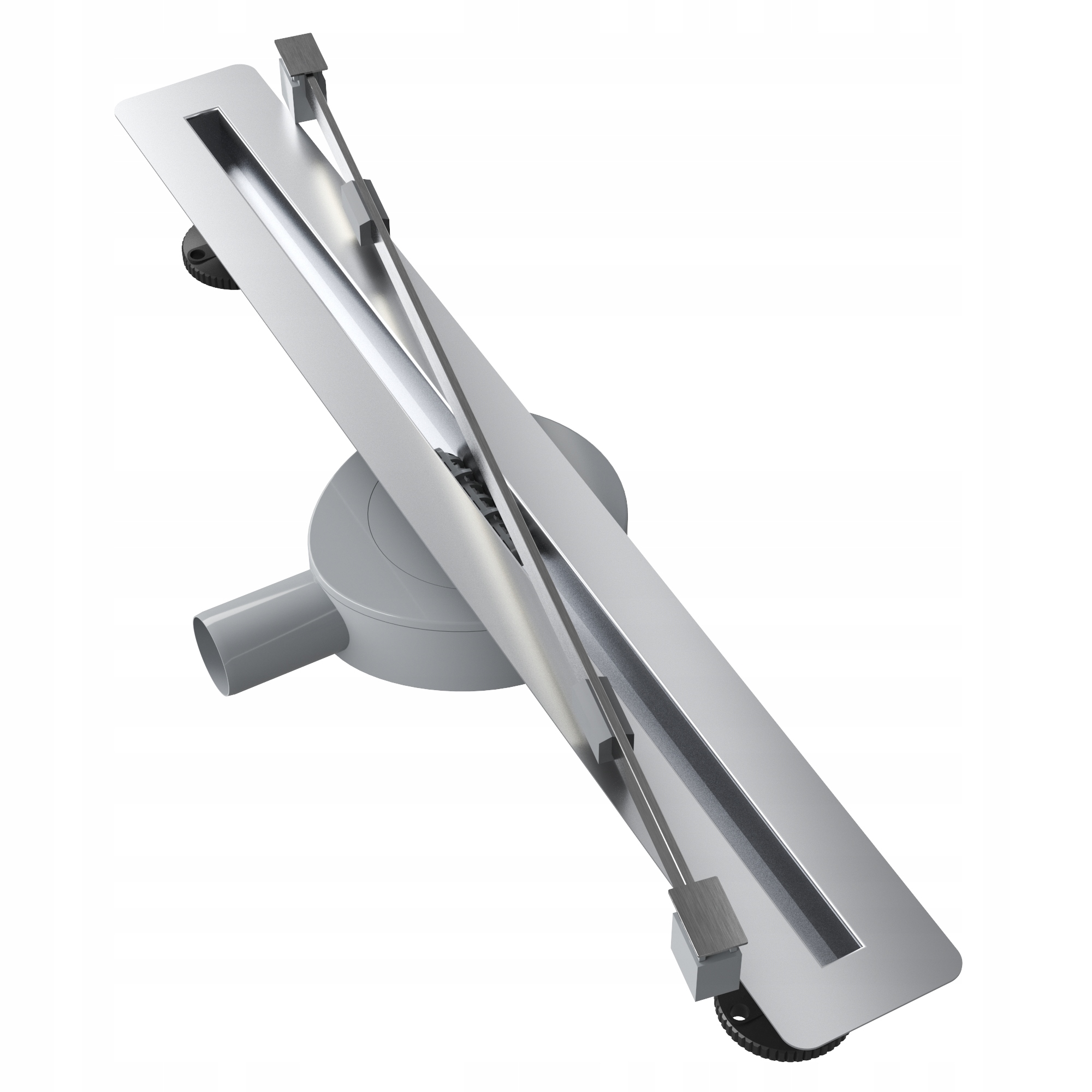 Lineárny Odtok Pod Dlažbu 60 cm Oceľová Sprchová Vanička Sifón Luno Inox