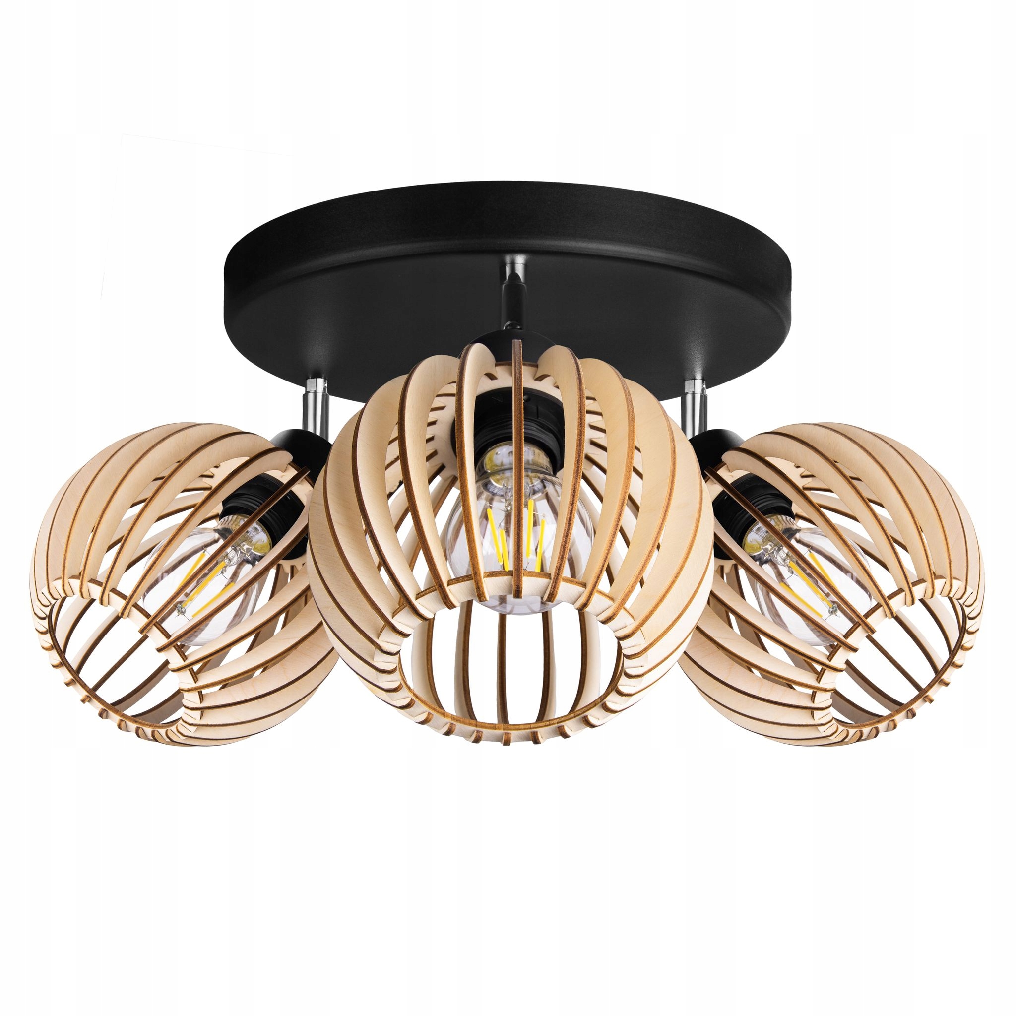 

Lampa plafon Sufitowa Żyrandol ruchomy loft Drewno