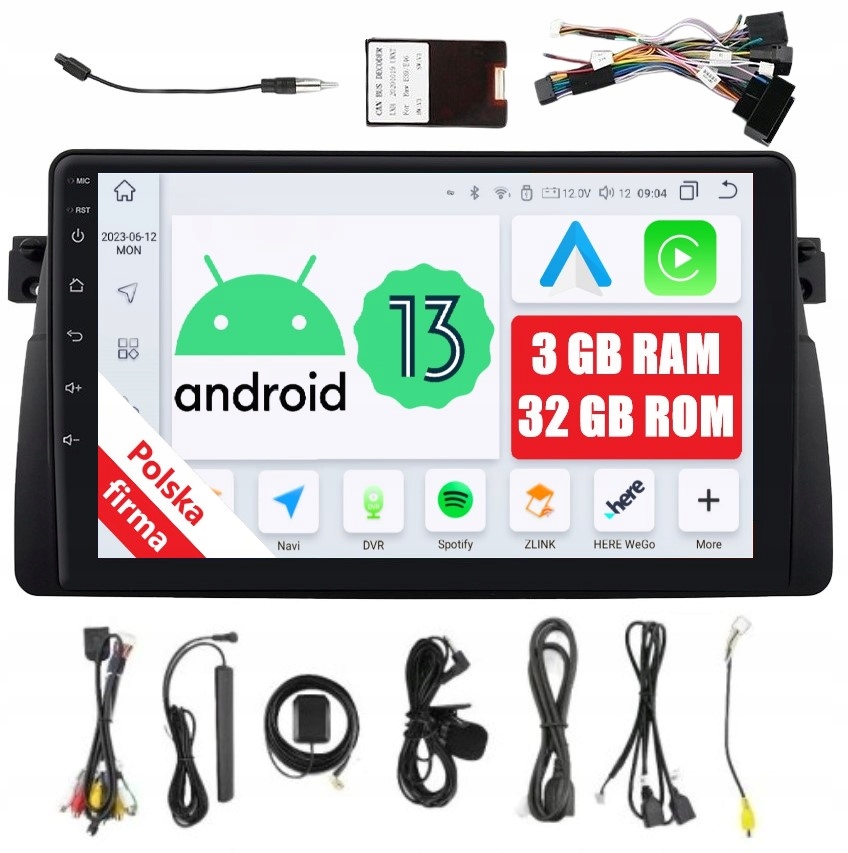 Navigácia Rádio 2DIN Android Bmw 3er E46 Rover 75 Dsp Carplay 3/32 Gb Lte