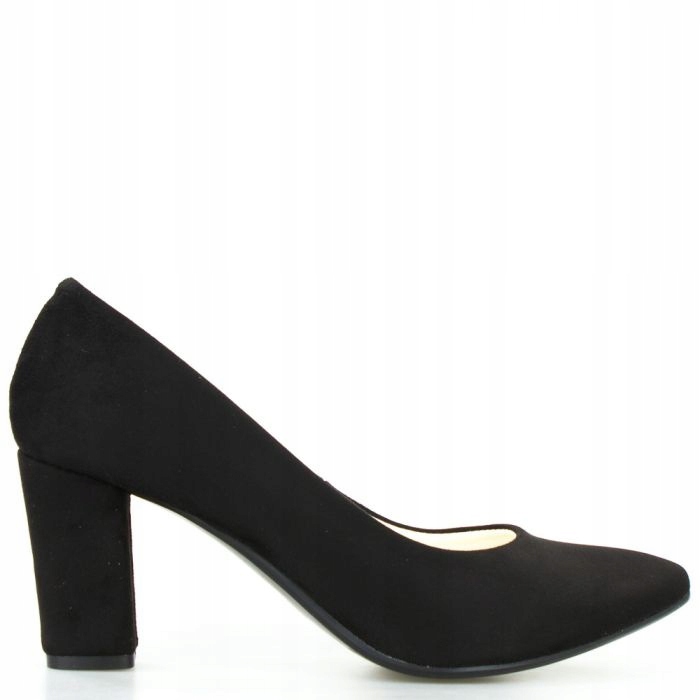 Zamszowe Czółenka Półbuty Damskie Obcasy Optimo 39