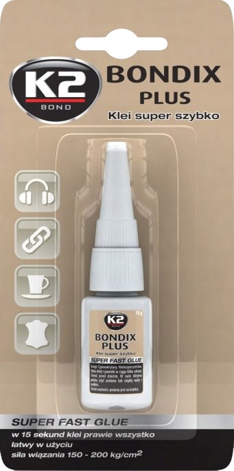 

K2 Bondix Plus kropel ka super glue klej duży 10g
