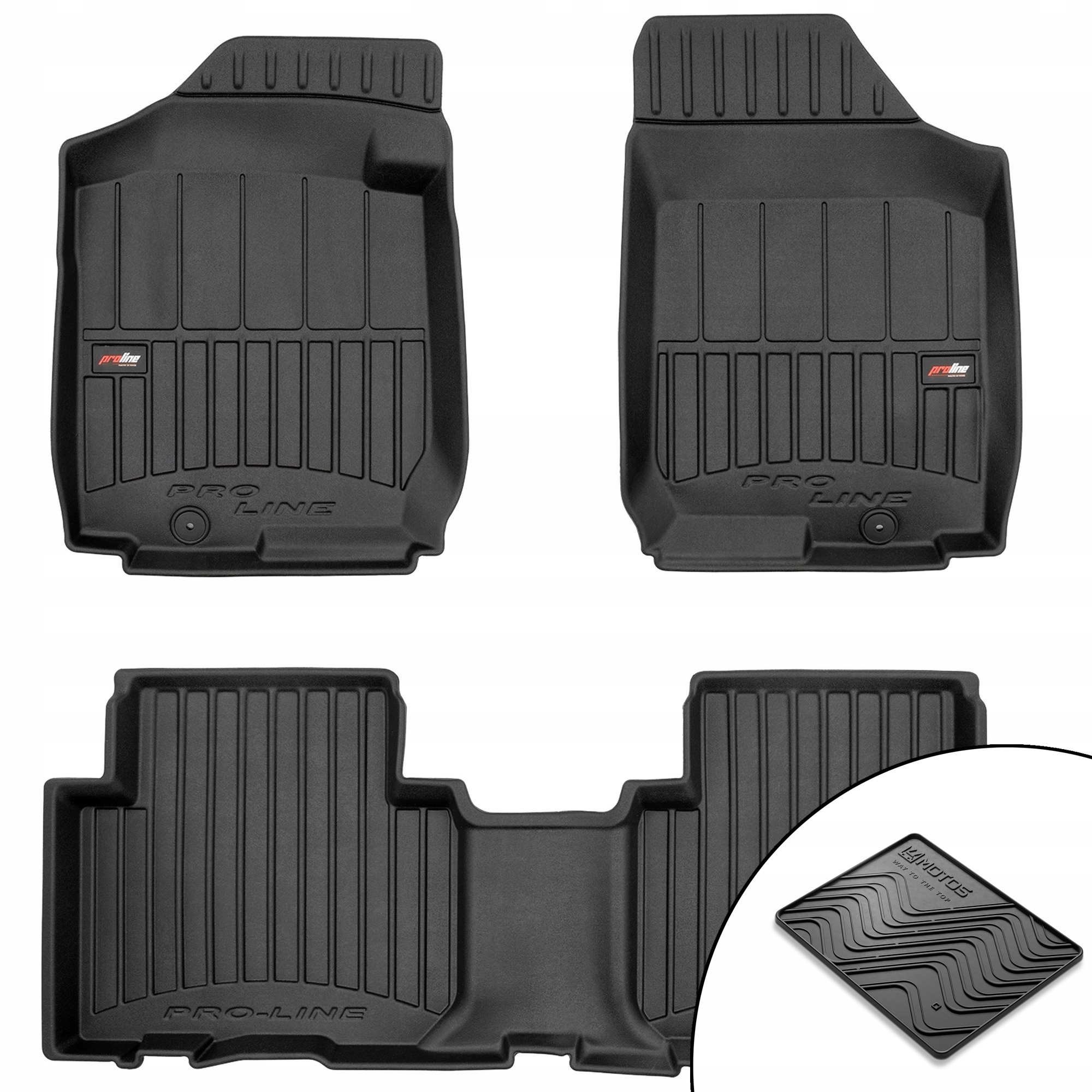 3D gumové koberce Kia Carens III 2006-2013 rohož bonus