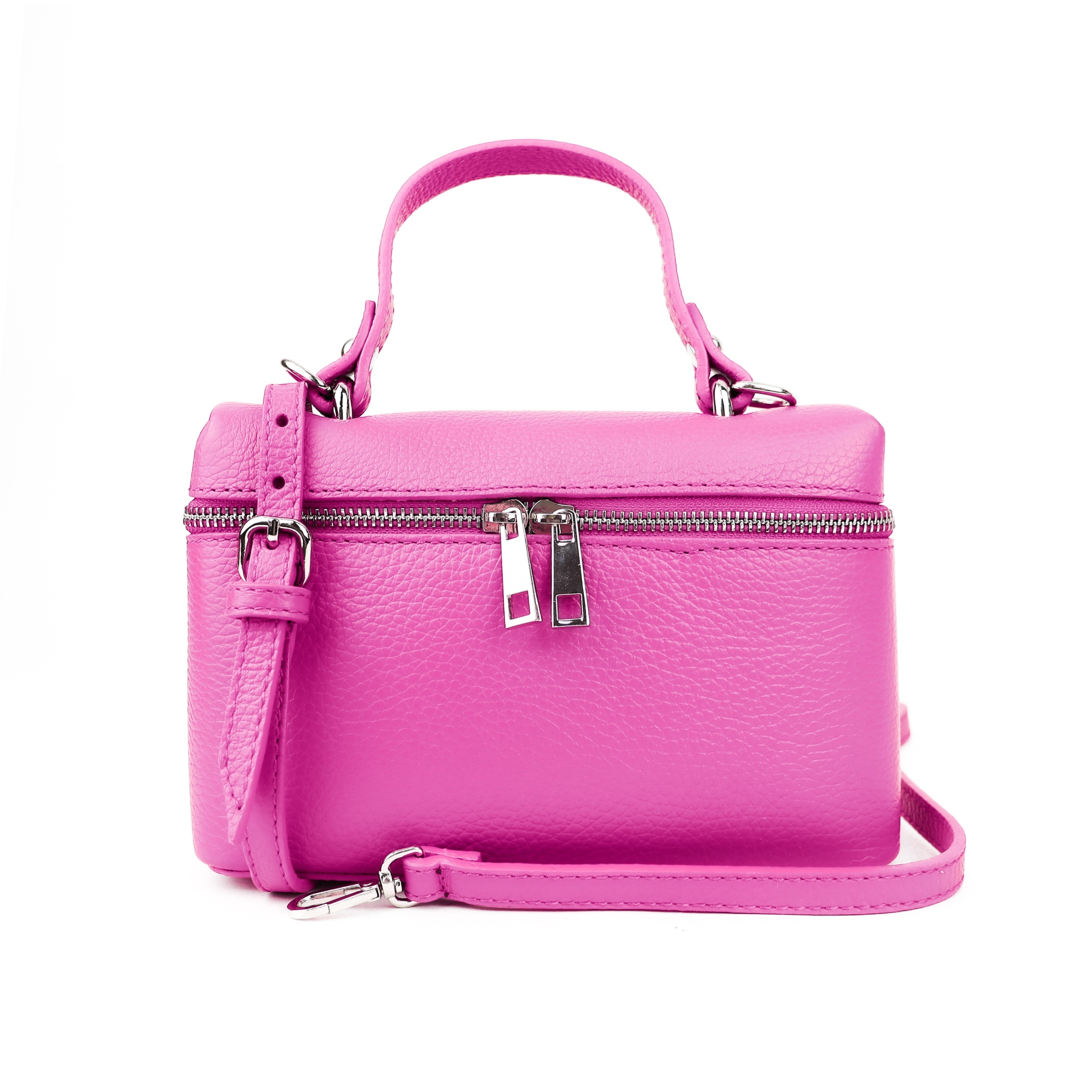 Dámská kabelka z přírodní kůže Kiti-M Růžová