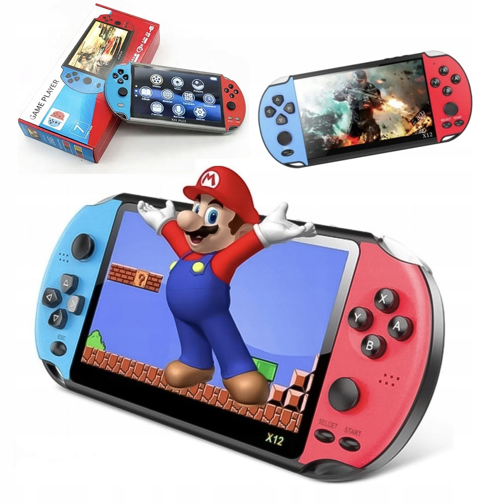 Konsola Do Gier Kieszonkowa 7 Cali 2700 Gier Pamięć 16GB