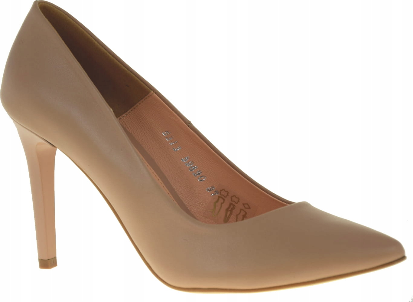 Elegantní Dámské Lodičky Baldaccini 5962 Kůže Béžová, Podpatky 9,5 cm. VEL.37