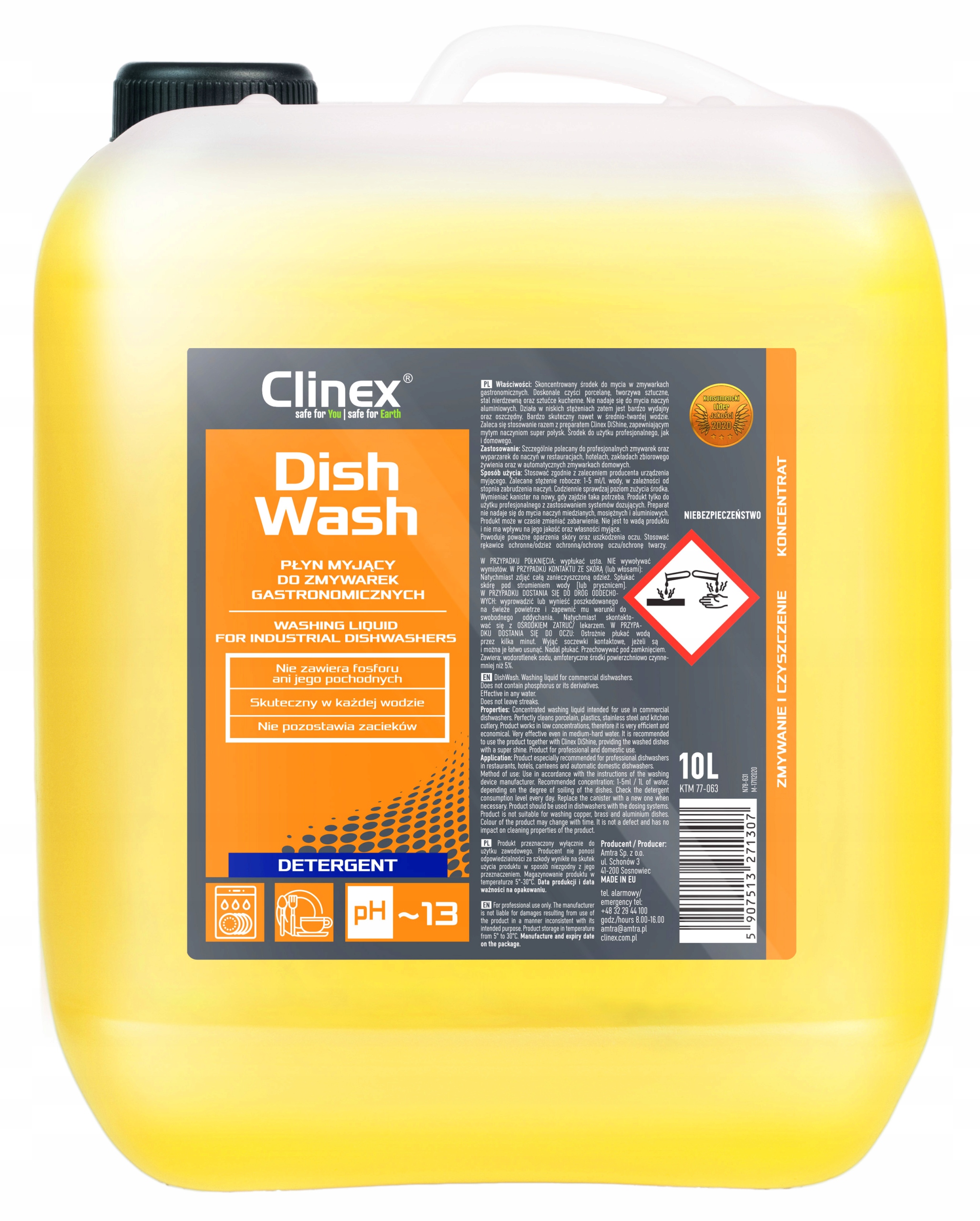 

Clinex DishWash Płyn myjący do zmywarek 10L