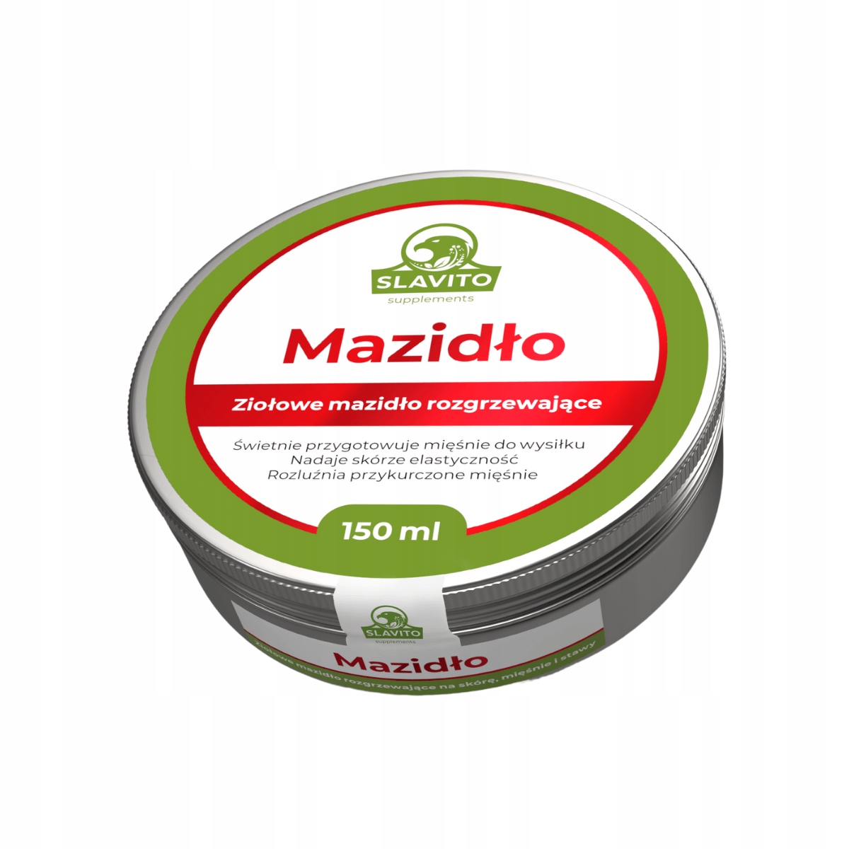 Ziołowe Mazidło Rozgrzewające Maść 150 ml Slavito
