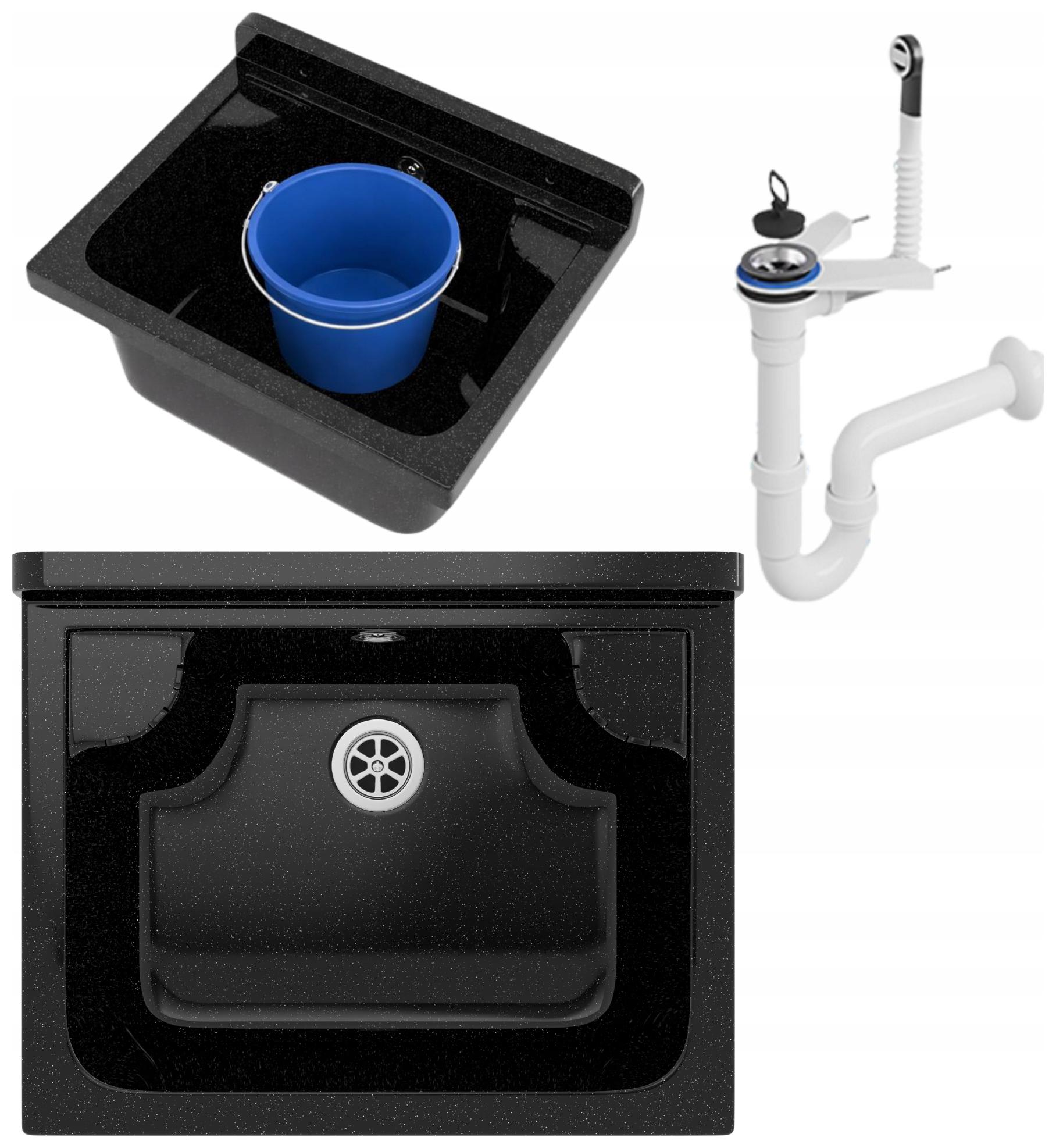 Technický Dřez Technický Dřez Černá Nádrž Granitová Pracovní Kotelna Loma