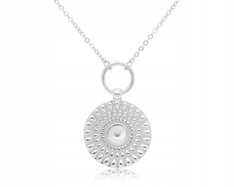 Stříbrný dámský náhrdelník s módním originálním vzorem, délka 50 cm, ryzost 925