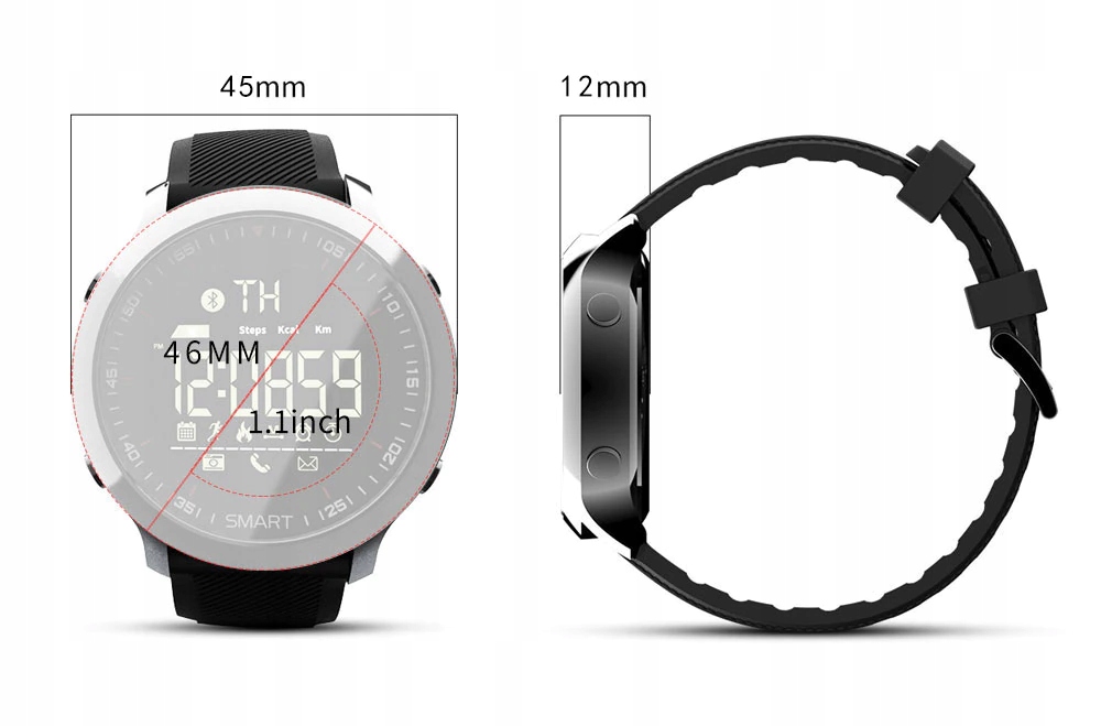 LOKMAT MK18 IP67 SMARTWATCH HYBRYDA KROKI Kompatybilność systemowa Android iOS