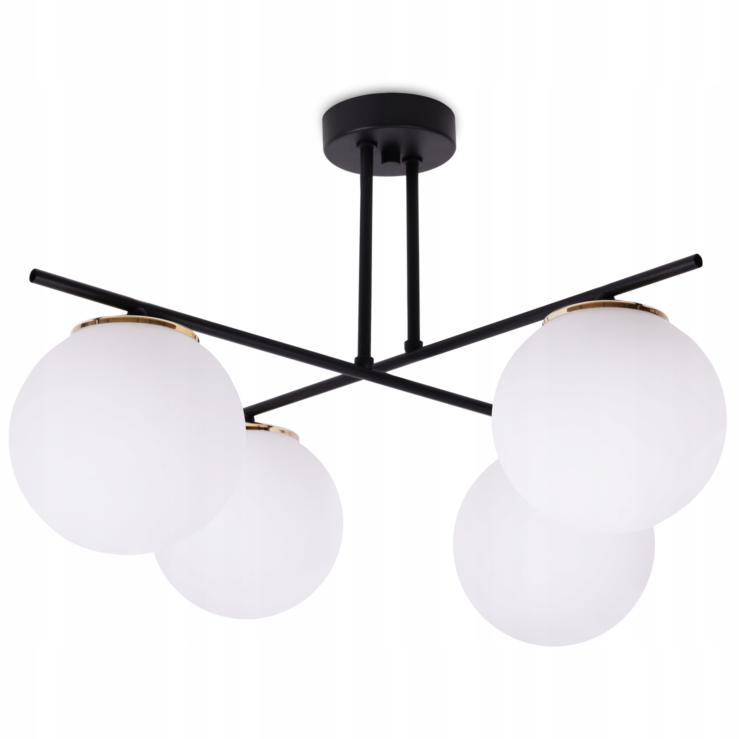 Závěsné Stropní Svítidlo Lustr Bílý Zlatý Černý Loft Glamour Moderní