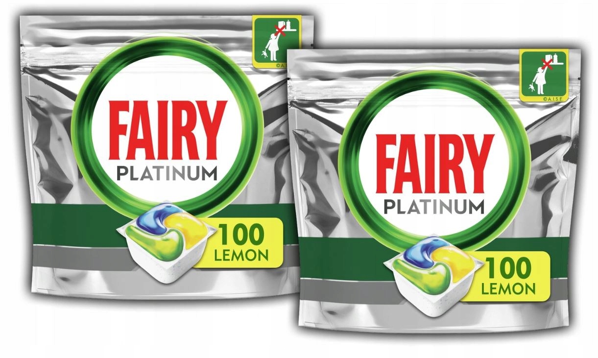 Levně Kapsle do myčky Fairy Platinum Yellow 200