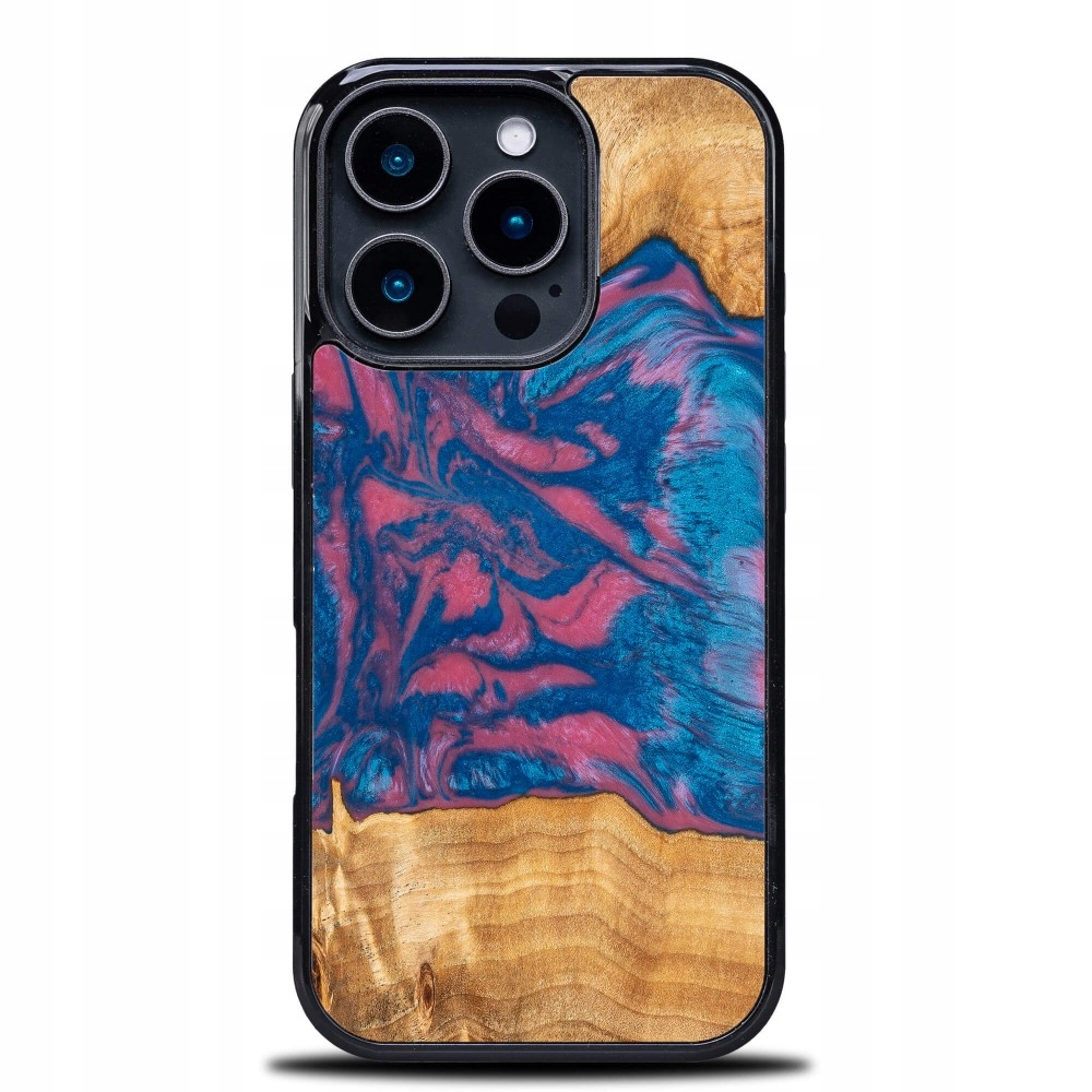 Pouzdro Bewood Unique pro iPhone 16 Pro Neonové Vegas