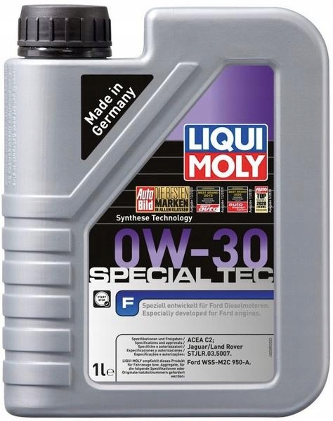 LIQUI MOLY SPECIAL TEC F 0W30 C2 FORD 950A 8L Klasa lepkości SAE 0W-30