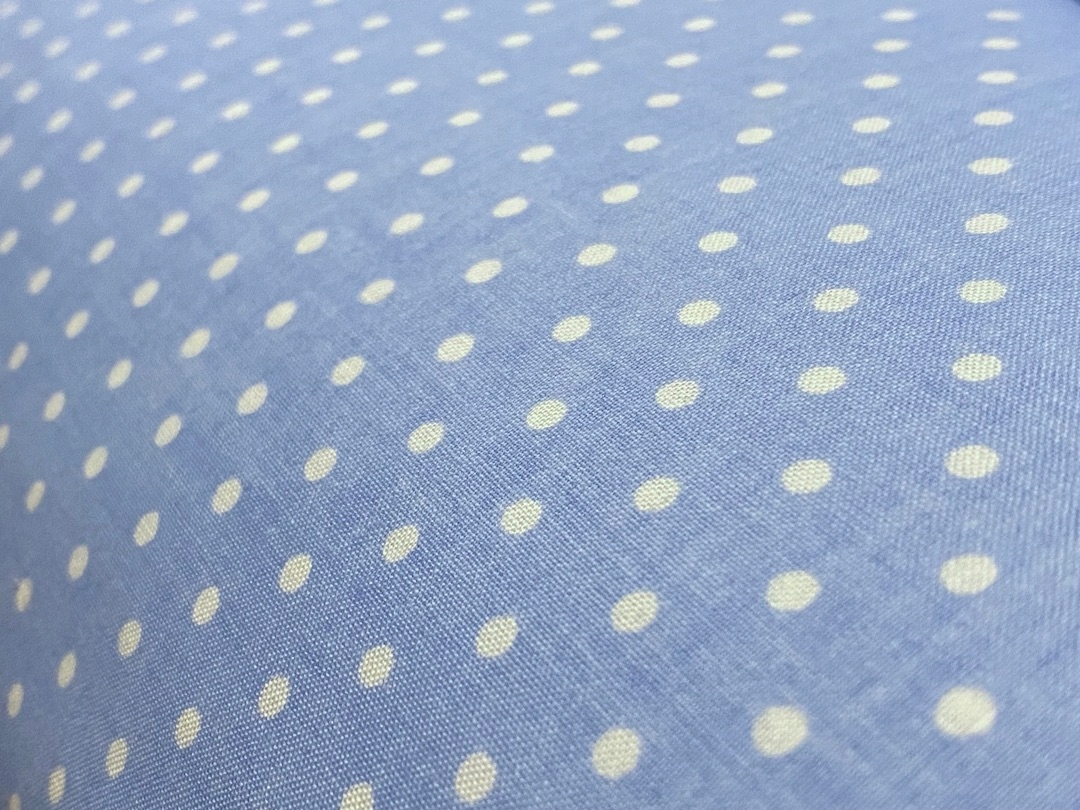 Tkanina bawełna kolor 125g/m2 szer 160cm 0,5mb Wzór groszki