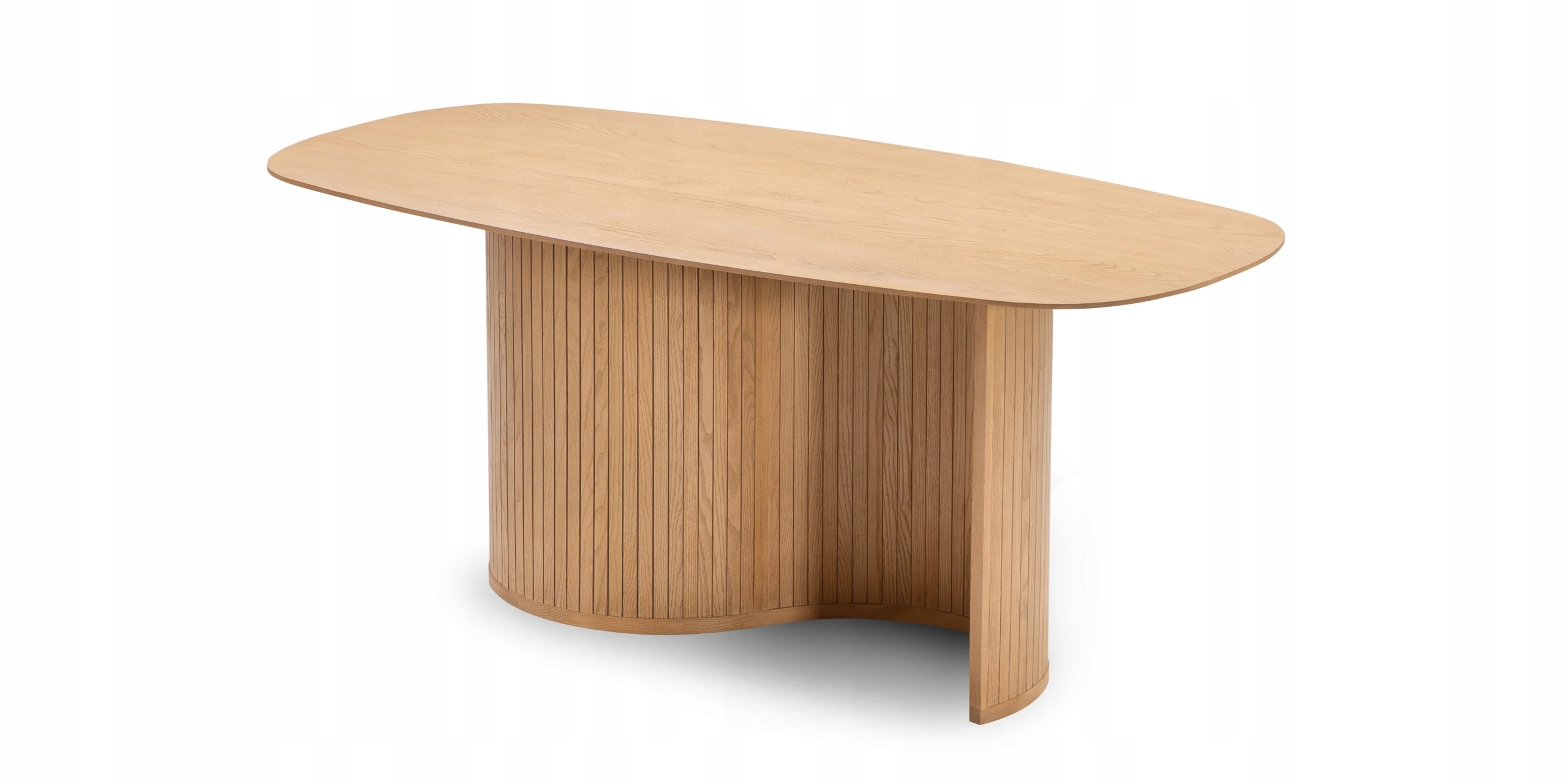 STÓŁ do jadalni LAMELE jesion Głębokość mebla 90 cm