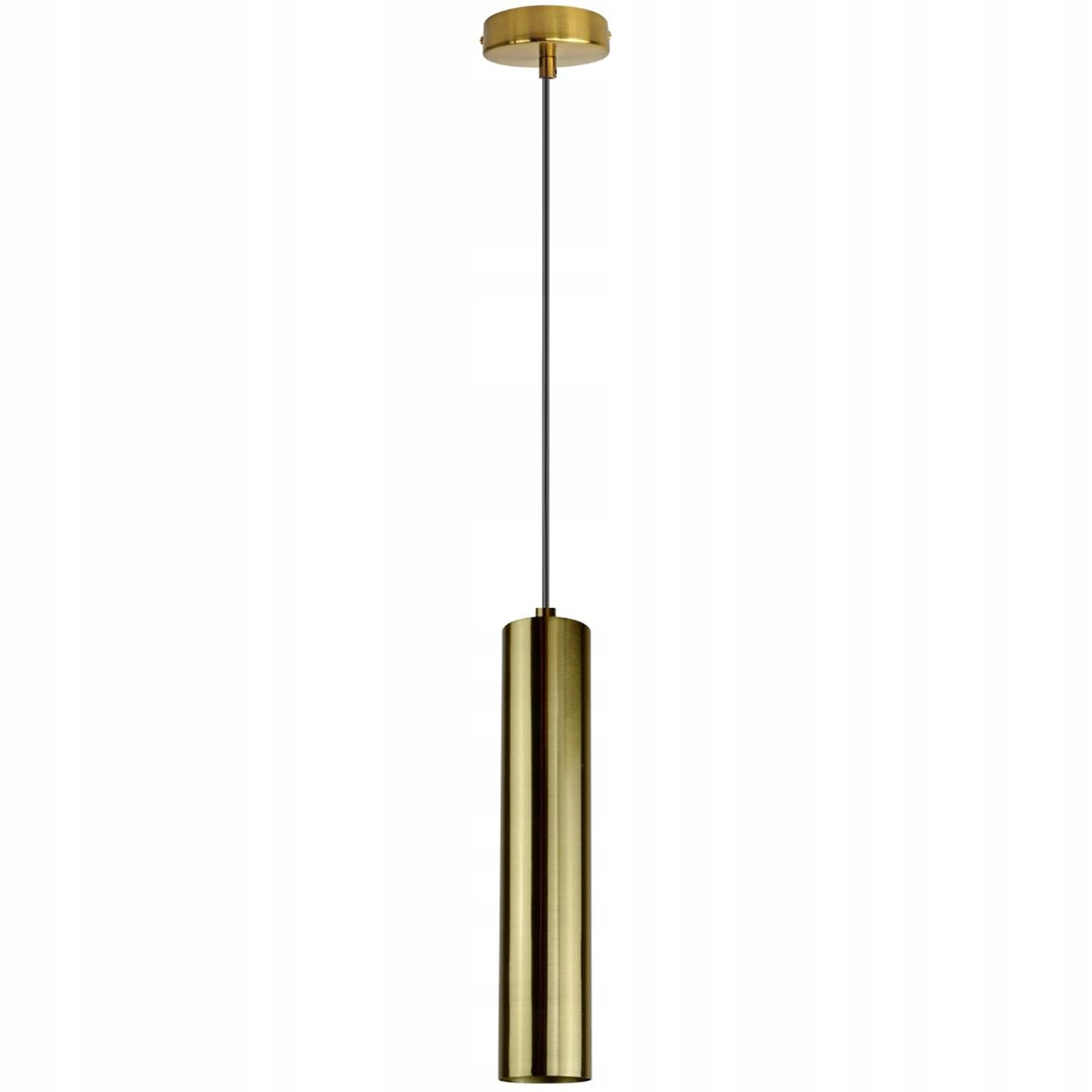 

Lampa Wisząca Napoli 1x GU10 Rurka Tuba Zwis Złota