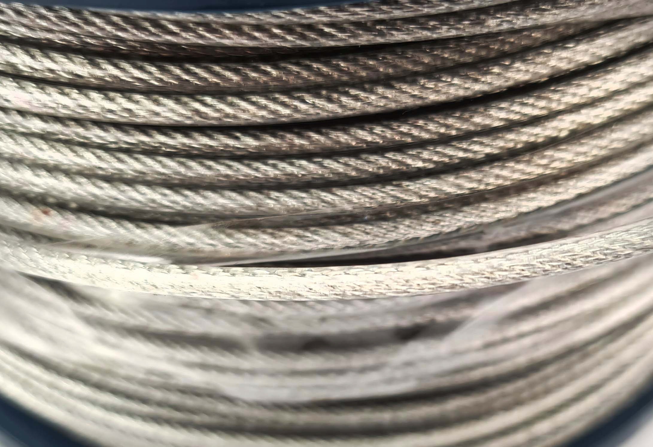 LINA LINKA STALOWA w PCV 4mm 6x7+FC OCYNK 250m Marka Marmex