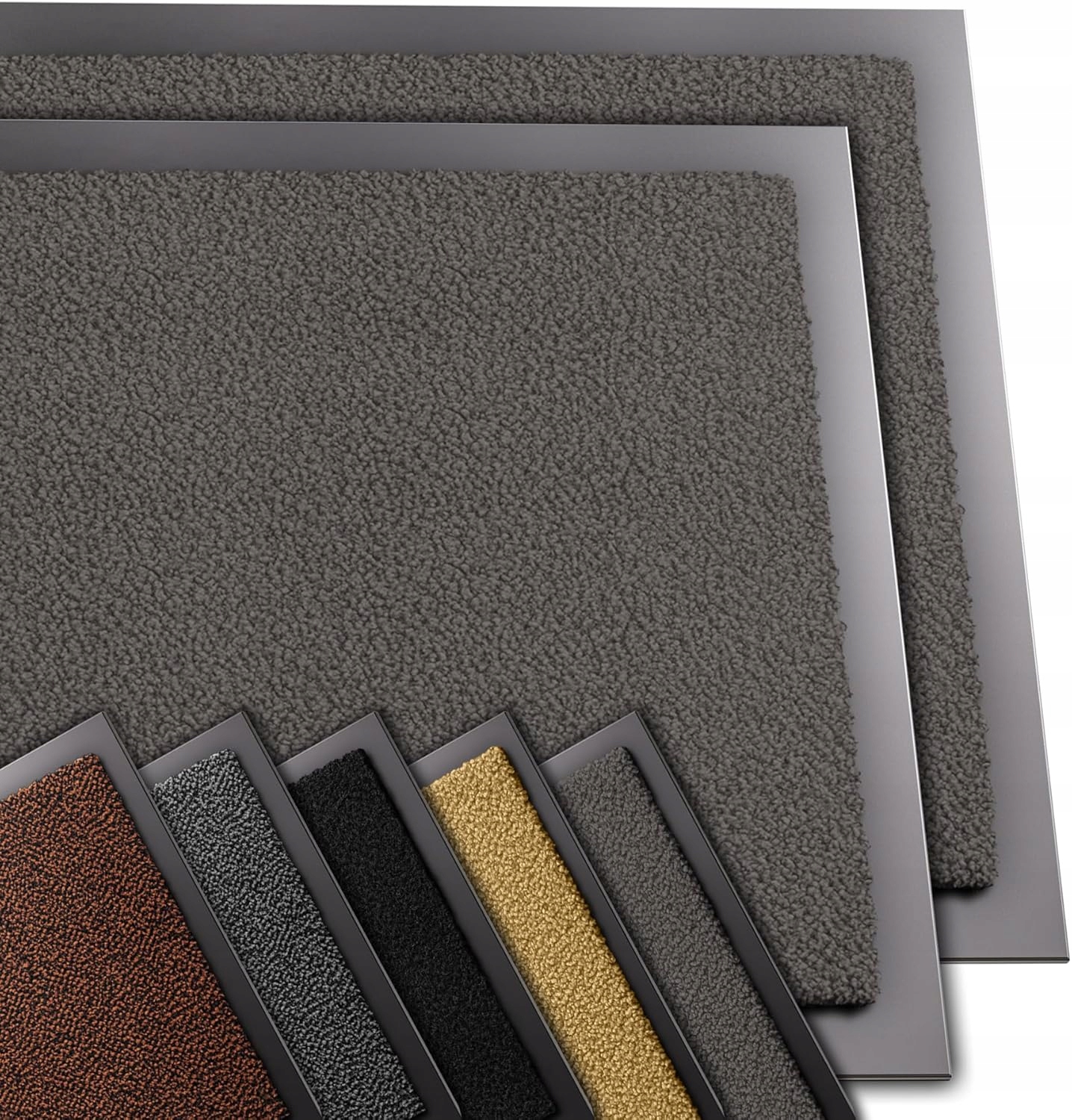 Rohožka hotová gumová, textilní, vnější 40 x 60 cm, sada 2 ks