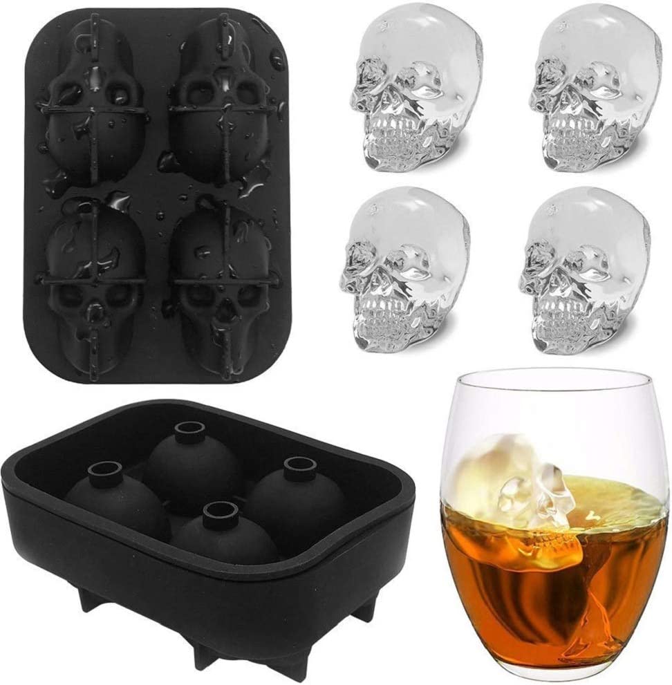 FORMA FOREMKA DO KOSTEK KOSTKI LODU LÓD SILIKONOWA FOREMKI CZASZKI 3D XL