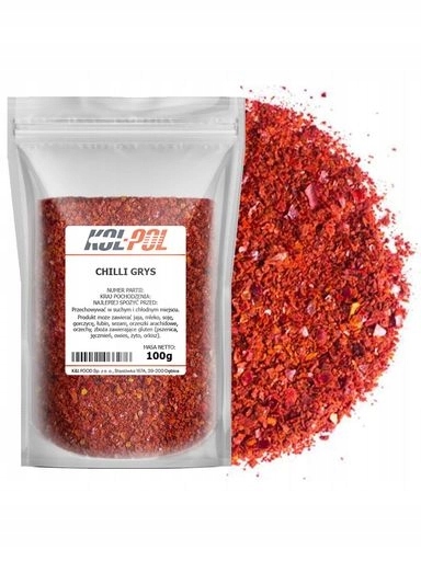 5x Chilli GRYS100g Paprika pálivá chilli aromatická koření kvalita Kol-Pol