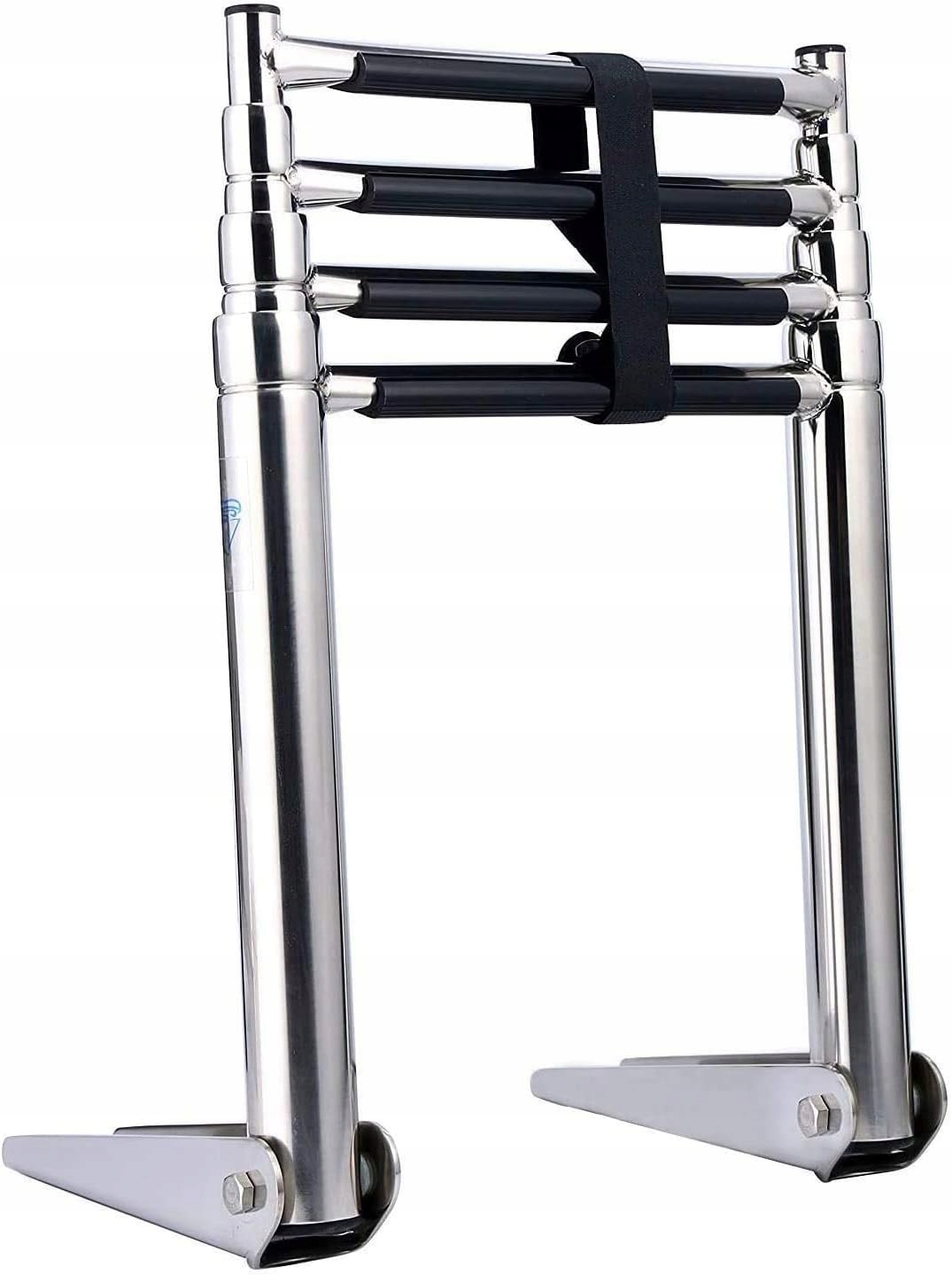 Drabinka basenowa Kaolali ze stali nierdzewnej, 4 stopnie, 150 kg