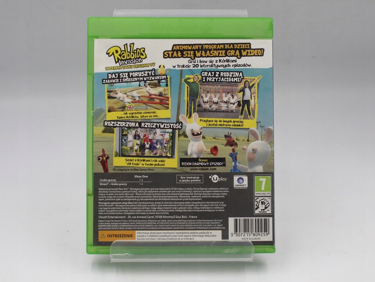 GRA XBOX ONE RABBIDS INVASION Wersja gry pudełkowa