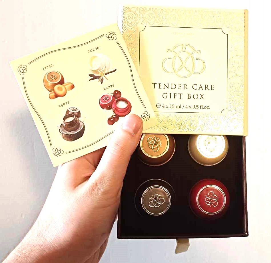 Sada balzámů Tender Care Oriflame karamelová, vanilka, kokos, višeň