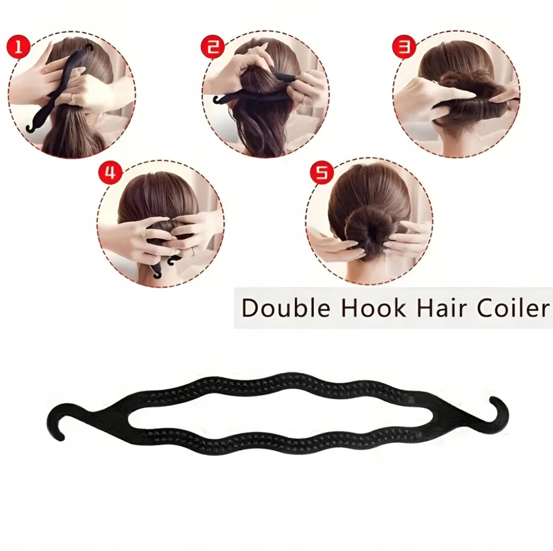 ZESTAW DO UPIĘĆ WŁOSÓW WYPEŁNIACZ DO KOKA GRZEBIEŃ TWISTER FRYZURA 6 SZT Marka bez marki