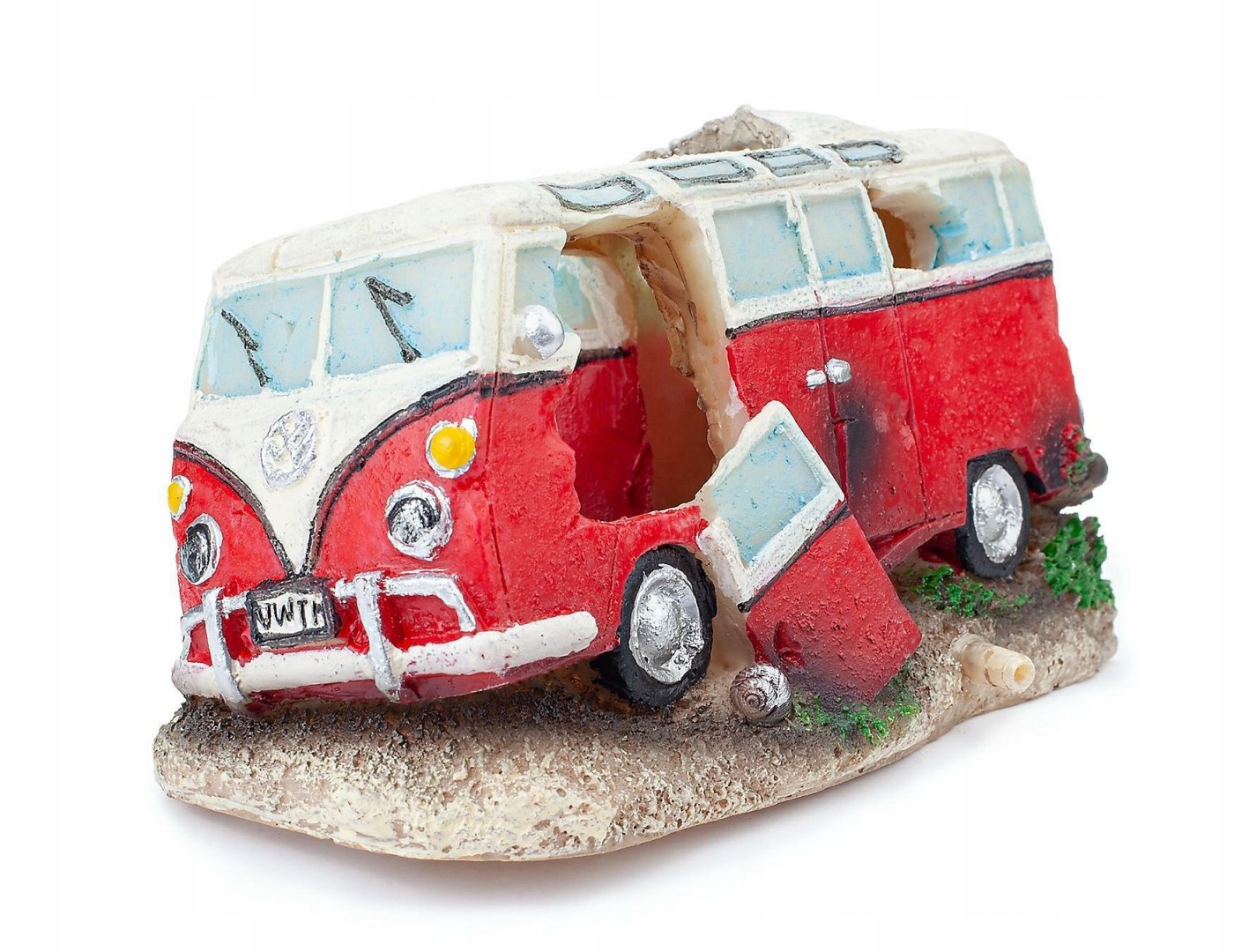 Levně Akvarijní ozdoba Happet R038 autobus 16,5 cm