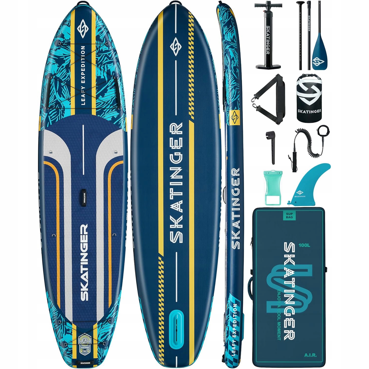 Deska Sup Skatinger Leafy Expedition Blue 350x89x15 cm (11'6'')